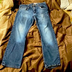 Men’s wrangler jeans fade front